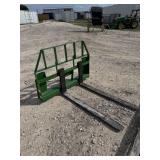 Frontier pallet forks for JD tractor. Like new!