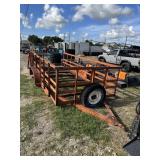 16' utility trailer frame project. NO TITLE.