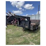 Shop made flat bed trailer with working  Tommy
