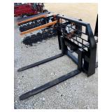 48' skid steer pallet forks. (new)