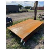 1 sheet of 3/4' steel plate. 60' x 94.5'