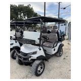 SDLGC80 60v electric golf cart. back seat folds