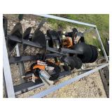 Wolverine ADB-13-1218R skid steer auger set. 12'