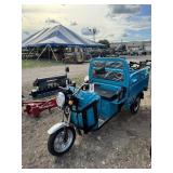 IRET13 60v electric utility cart, manual dump