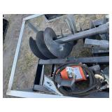 Wolverine ADB-13-1218R skid steer auger set. 12'