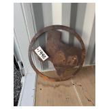 20' Circle Texas/Horse Metal Cut Out