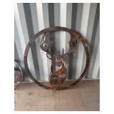36' Circle Deer Metal Cut Out
