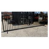 16' Arch Top Custom Gate with Deer Head Cut Out
