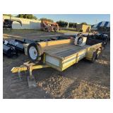 16' x 74' utility trailer. No title. Bill of sale
