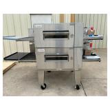 2 stack Lincoln Impinger gas 1600 conveyor oven