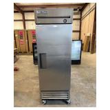 True reach-in solid door freezer