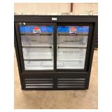 2025 QBD 2 Section Glass Door Merchandiser