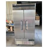 New Migali 2 door commercial freezer on casters.