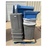 Lot of trash cans