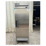 True commercial 1 door freezer on casters