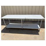 96x30 Advance Tabco stainless steel table
