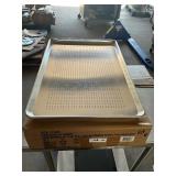Lot of 12 new full size perforated aluminum trays