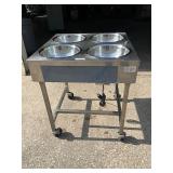 Belshaw warmer on casters