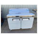 New in box 48' refrigerated prep table on casters