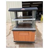 48' Custom Deli 2 tier heated warmer merchandiser