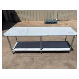 96x30 Advance Tabco stainless steel table