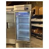 Dukers commercial 1 door refrigerator on casters