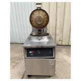 BKI electric pressure fryer with basket and filter
