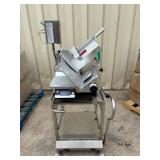Bizerba automatic slicer with cart