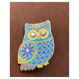 Hallmark cards owl brooch pin.