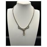 vintage rhinestone choker necklace