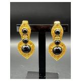 Vintage dangling earrings. Marked Craft