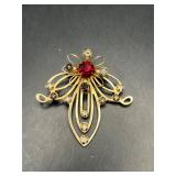 Vintage pendant brooch pin.
