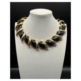 vintage statement runway collar necklace.