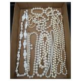 Vintage Faux Pearl Necklace Lot.