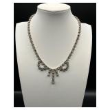 vintage rhinestone choker necklace