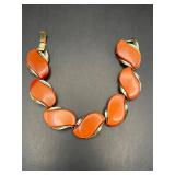 vintage Lisner thermoset orange panels