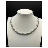 vintage Trifari silver-tone choker necklace