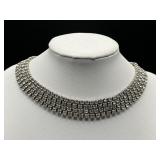 Vintage rhinestone choker necklace.