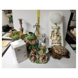 Decor: Frogs, Turtle, Snowblower, Precious