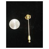 Vintage 14k Gold Stick Pin With Pearl (1.8 Grams)