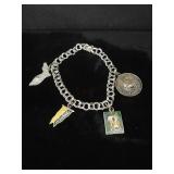 Sterling Silver (Stamped Sterling) Bracelet & 3