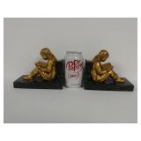 Antique Bronze Chinese Bookends