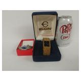 Elgin Quartz Mens Watch & Seiko Sliver Like Metal