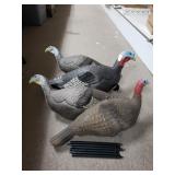 Foam Turkey Decoys With Spikes