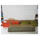 3 Metal Toolboxes