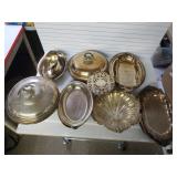 Silver Plated Platter Set