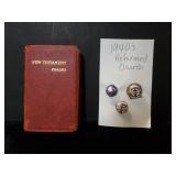 1940 Reformed Church Pins & New Testament Psalms