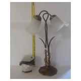 White Tulip Lamp And Rabbit Lamp