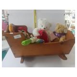 Cradle And Stuffed Animals