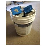 5 Gallon Of Bucket Of Electrical Junction Boxes